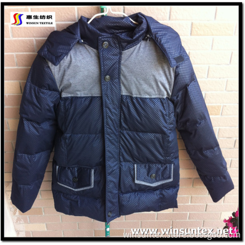 Embossing Knitted Down Proof Fabric (HKTJ004-4DRELC)